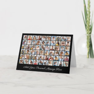 Skapa din egen 60-foto collage Lägg till din hälsn Kort