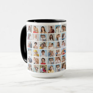 Skapa din egen 60 Photo Collage-kombination Mugg