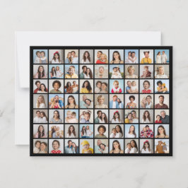 Skapa din egen 63-foto collage hälsning kort