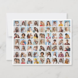 Skapa din egen 63-fotocollage hälsning kort
