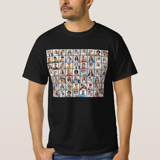 Skapa din egen 63 fotokollage t shirt (Framsida)