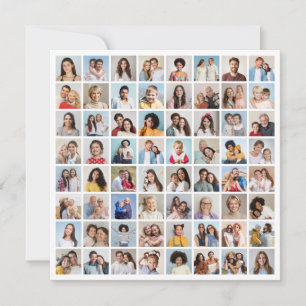 Skapa din egen 64-foto collage anteckningskort