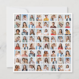 Skapa din egen 64-foto collage anteckningskort