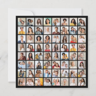 Skapa din egen 64-foto collage inbjudningar