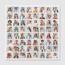 Skapa din egen 64-foto Collage Magnetisk Kort