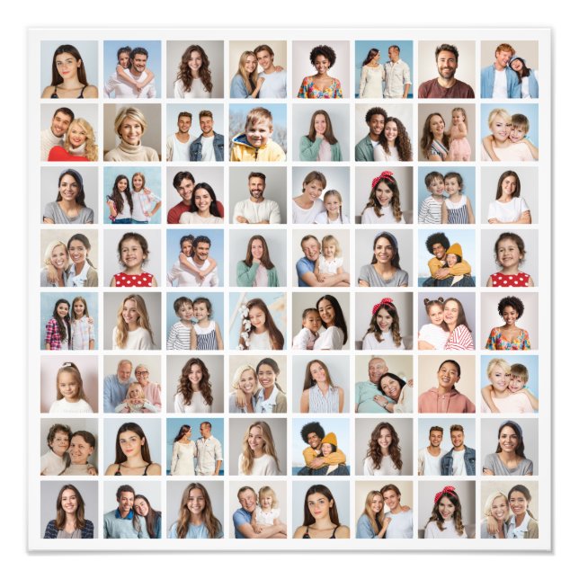 Skapa din egen 64 fotofotomakning - utvidgning fototryck (Framsidan)