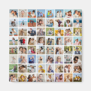 Skapa din egen 64 fotokollage magnet