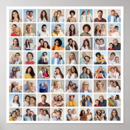 Skapa din egen 64 fotokollage poster