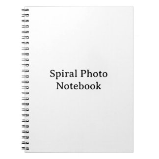 Skapa din egen 6,5" x 8,75" klassiska spiral foto anteckningsbok
