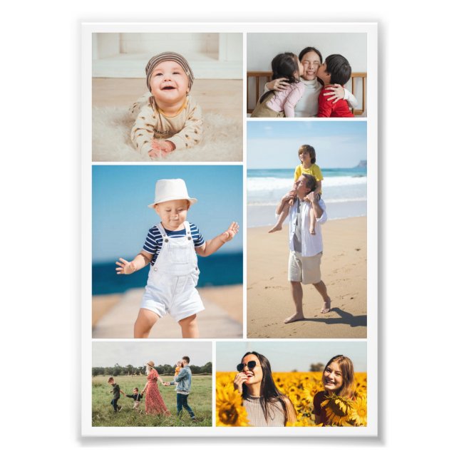 Skapa din egen 6 fotofotomakning för utvidgning fototryck (Framsidan)
