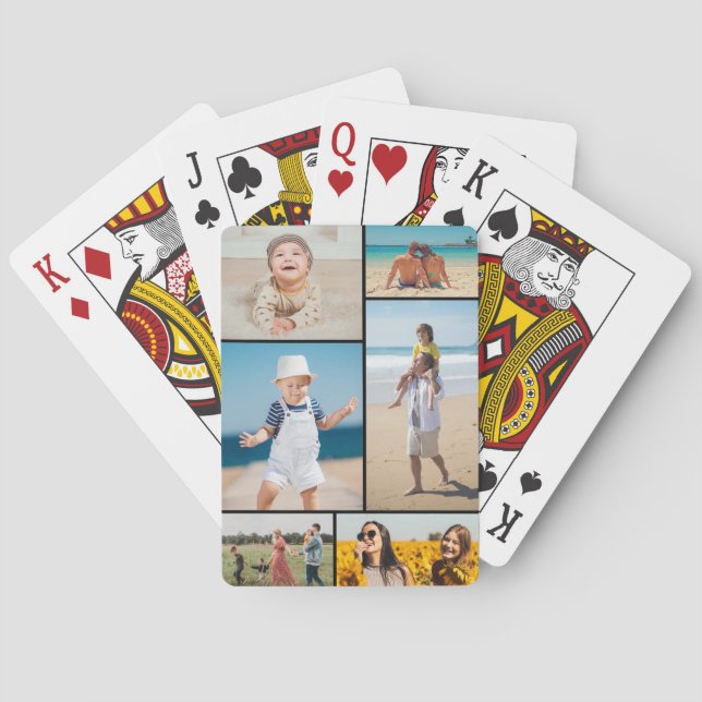 Skapa din egen 6-fotokollage casinokort (Baksidan)