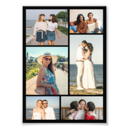 Skapa din egen 6-fotokollage fotoförstoring fototryck
