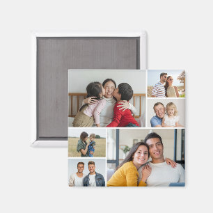 Skapa din egen 6-fotokollage magnet