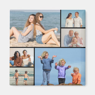Skapa din egen 6-fotokollage magnet