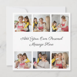 Skapa din egen 6 fotoskapa Lägg till din hälsning Inbjudningar