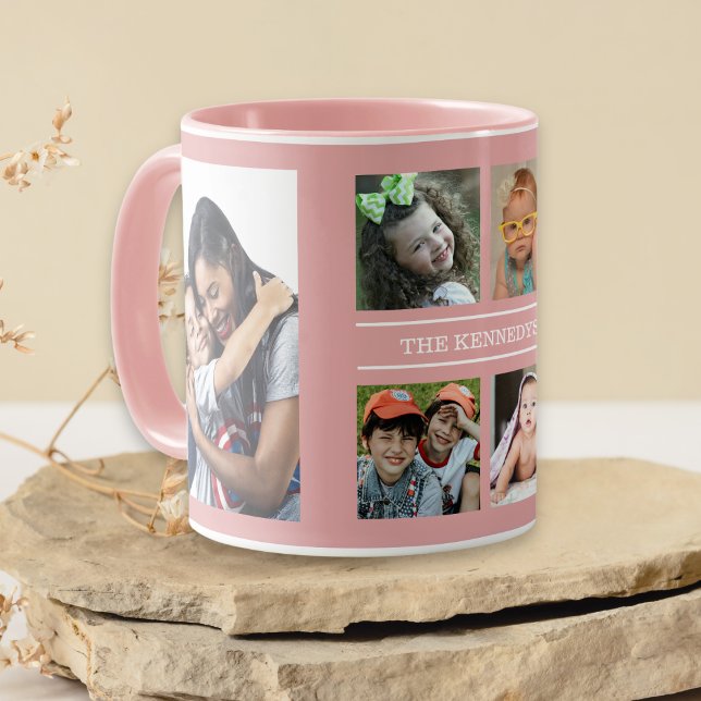 Skapa din egen 6-Rosa för fotokollage-familjen Nam Mugg (Skapare uppladdad)