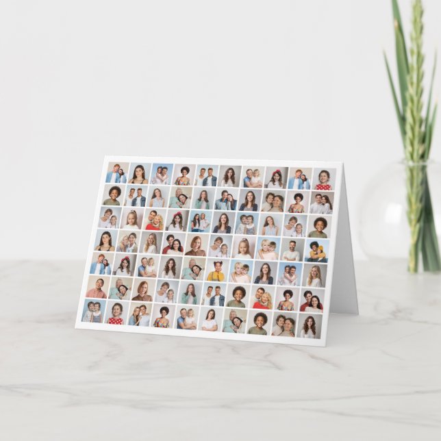 Skapa din egen 70-foto collage kort (Framsida)
