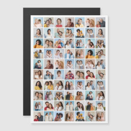 Skapa din egen 70-foto collage redigerbar färg magnetisk inbjudningskort