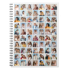 Skapa din egen 70-fotokollage anteckningsbok