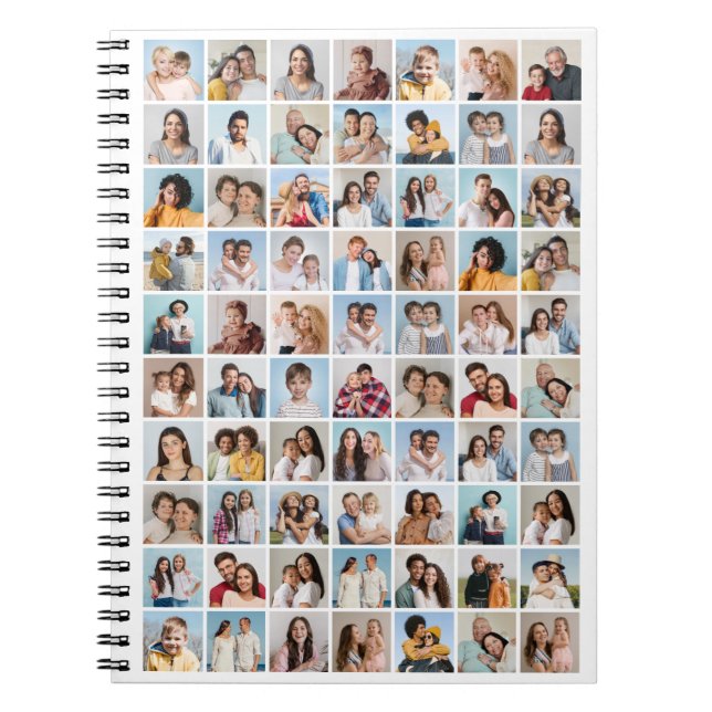 Skapa din egen 70-fotokollage anteckningsbok (Framsidan)