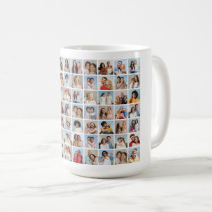 Skapa din egen 70-fotokollage kaffemugg