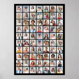Skapa din egen 70-fotokollage poster