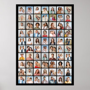Skapa din egen 70-fotokollage poster