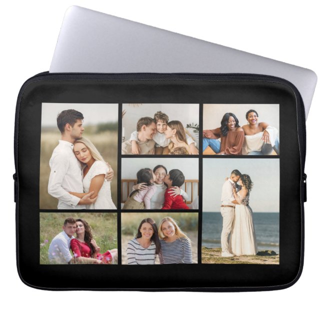 Skapa din egen 7-fotocollage laptop fodral (Framsidan)