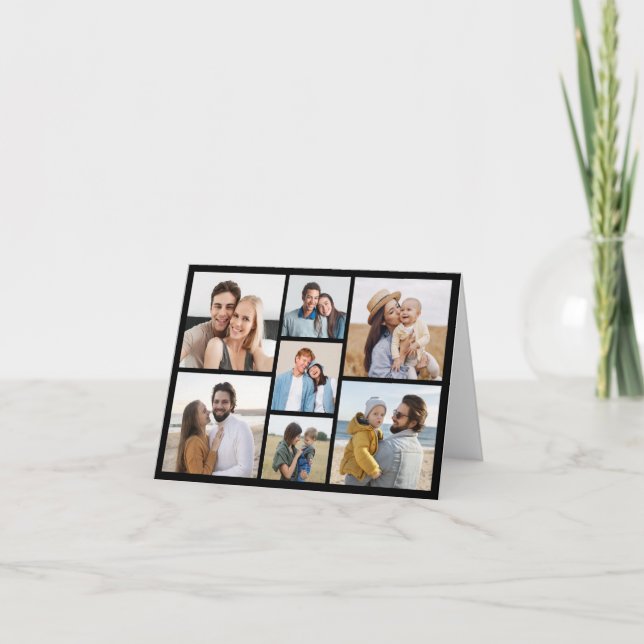 Skapa din egen 7-fotokollage anteckningskort (Framsida)