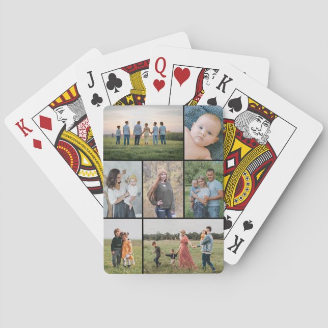 Skapa din egen 7-fotokollage casinokort (Baksidan)