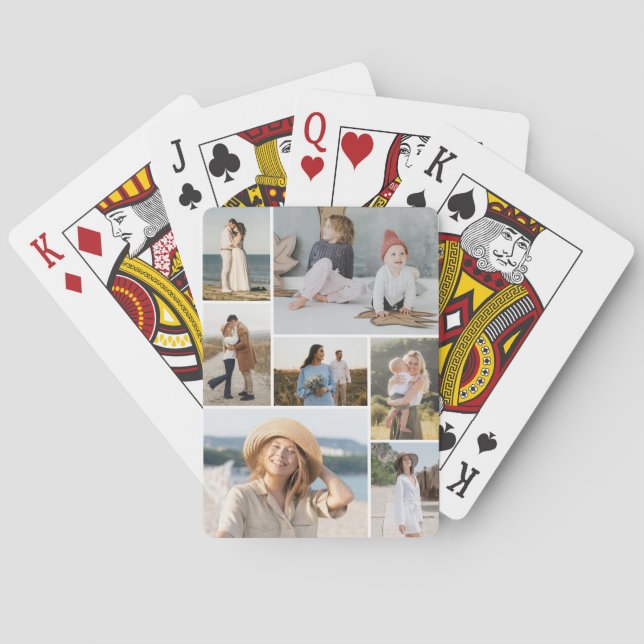 Skapa din egen 7-fotokollage casinokort (Baksidan)