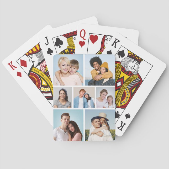 Skapa din egen 7-fotokollage casinokort (Baksidan)