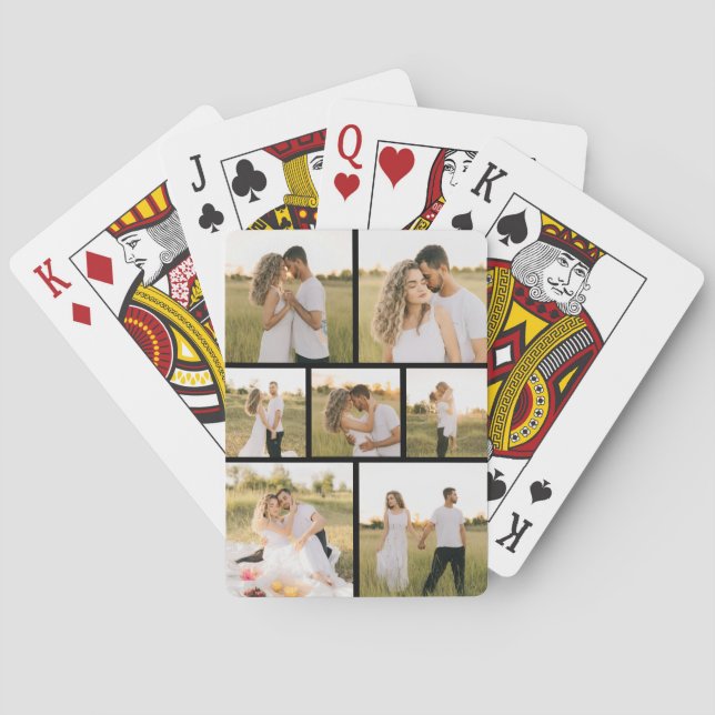 Skapa din egen 7-fotokollage casinokort (Baksidan)