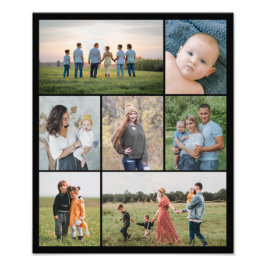 Skapa din egen 7 fotokollage för fotoutvidgning fototryck