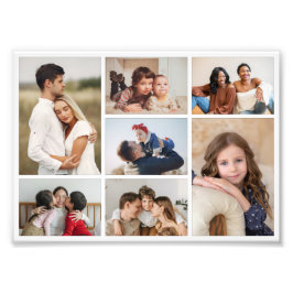 Skapa din egen 7 fotokollage för fotoutvidgning fototryck