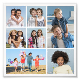 Skapa din egen 7 fotokollage för fotoutvidgning fototryck