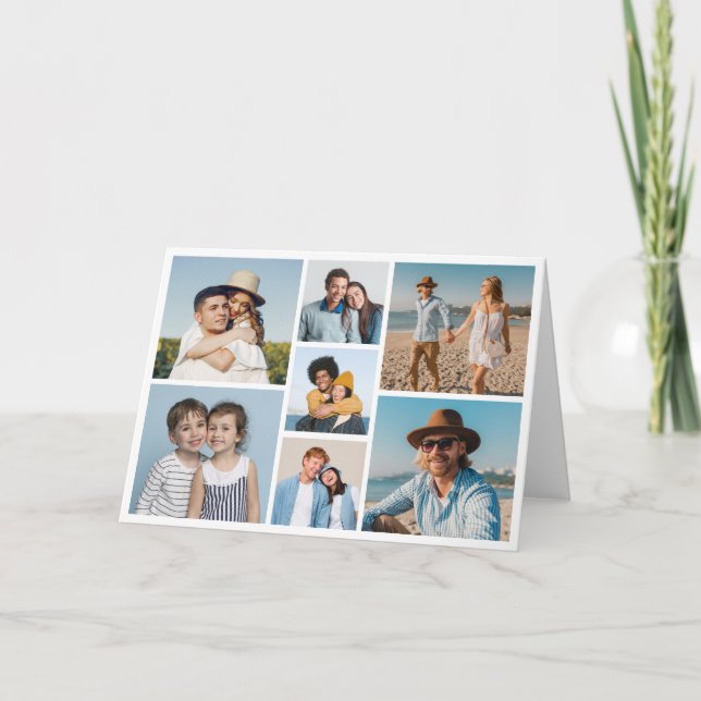 Skapa din egen 7-fotokollage kort (Framsida)
