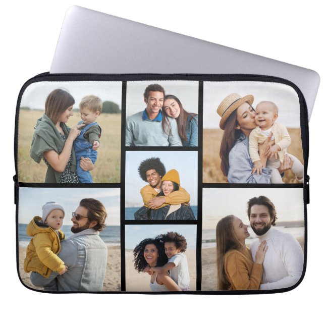 Skapa din egen 7-fotokollage laptop fodral (Framsidan)