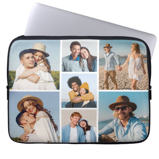 Skapa din egen 7-fotokollage laptop fodral (Framsidan)