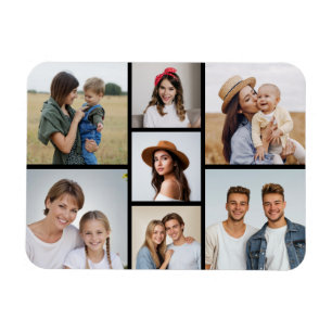 Skapa din egen 7-fotokollage magnet