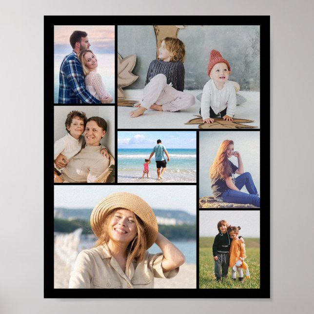 Skapa din egen 7-fotokollage poster (Framsidan)