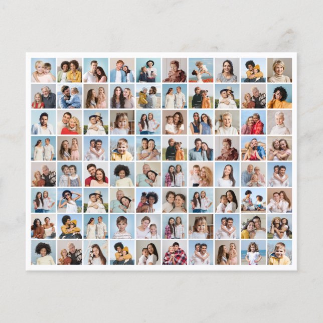 Skapa din egen 80-fotokollage flygblad (Framsidan)