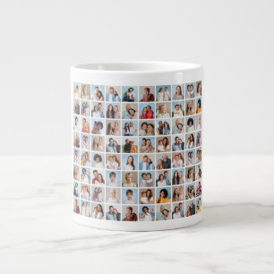 Skapa din egen 80-fotokollage jumbo mugg