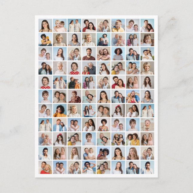 Skapa din egen 88-foto Collage Postkort Vykort (Framsida)