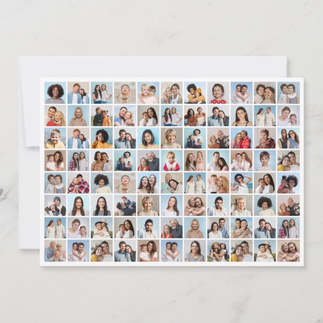 Skapa din egen 88-fotocollage inbjudningar (Framsida)