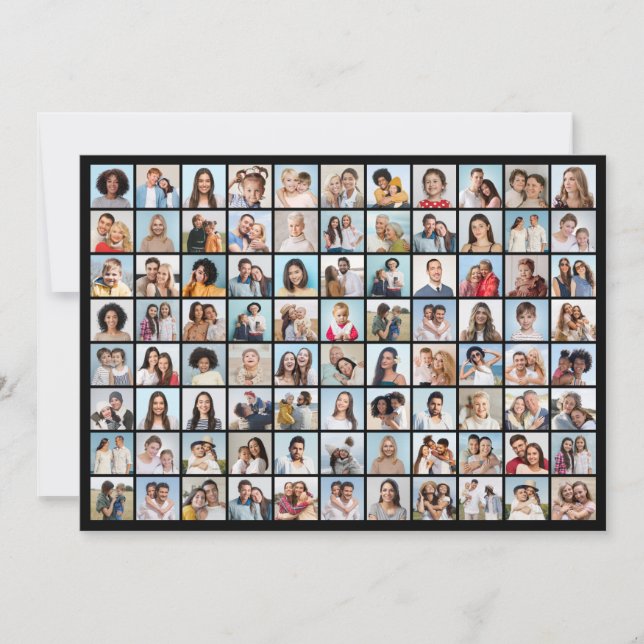 Skapa din egen 88 Photo Collage Hälsning Kort (Framsida)