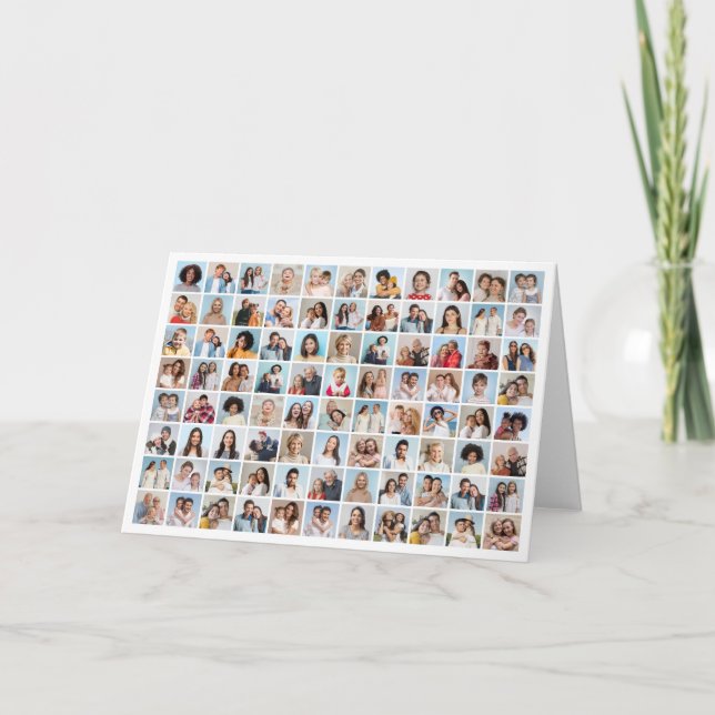 Skapa din egen 88 Photo Collage Hälsning Kort (Framsida)