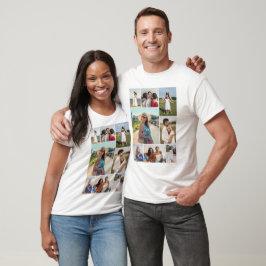 Skapa din egen 8-foto collage Unisex T Shirt