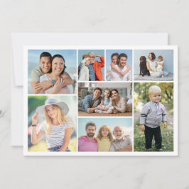 Skapa din egen 8-fotocollage anteckningskort