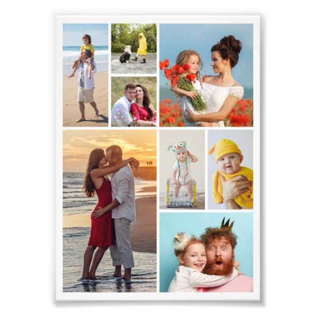Skapa din egen 8 fotofotomakning för utvidgning fototryck (Framsidan)